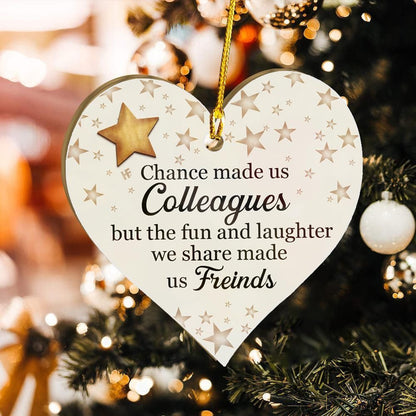 Chance Made Us Colleagues Ornament, Happy Christmas Ornament, Christmas Gift, Christmas Decoration