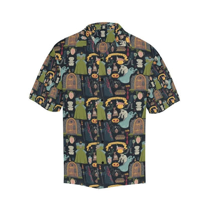 Creepy Graveyard On Halloween Night Dramatic Hawaiian Shirt,Hawaiian Shirt Gift, Christmas Gift