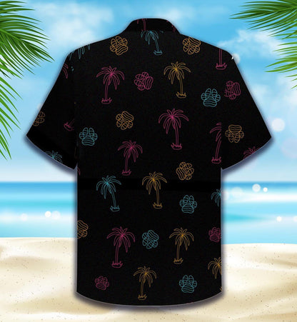 French Bulldog Vintage 80s Summer Pattern Hawaiian Shirt,Hawaiian Shirt Gift, Christmas Gift