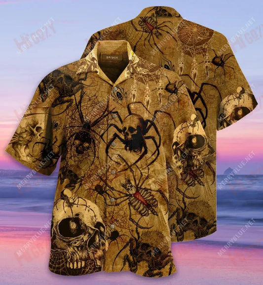 I'M Only Here For The Spiders Short Hawaiian Shirt Hobbies Hawaiian T Shirts Hawaiian Crazy Shirts Hawaiian Shirts For Men, Hawaiian Shirt Gift, Christmas Gift