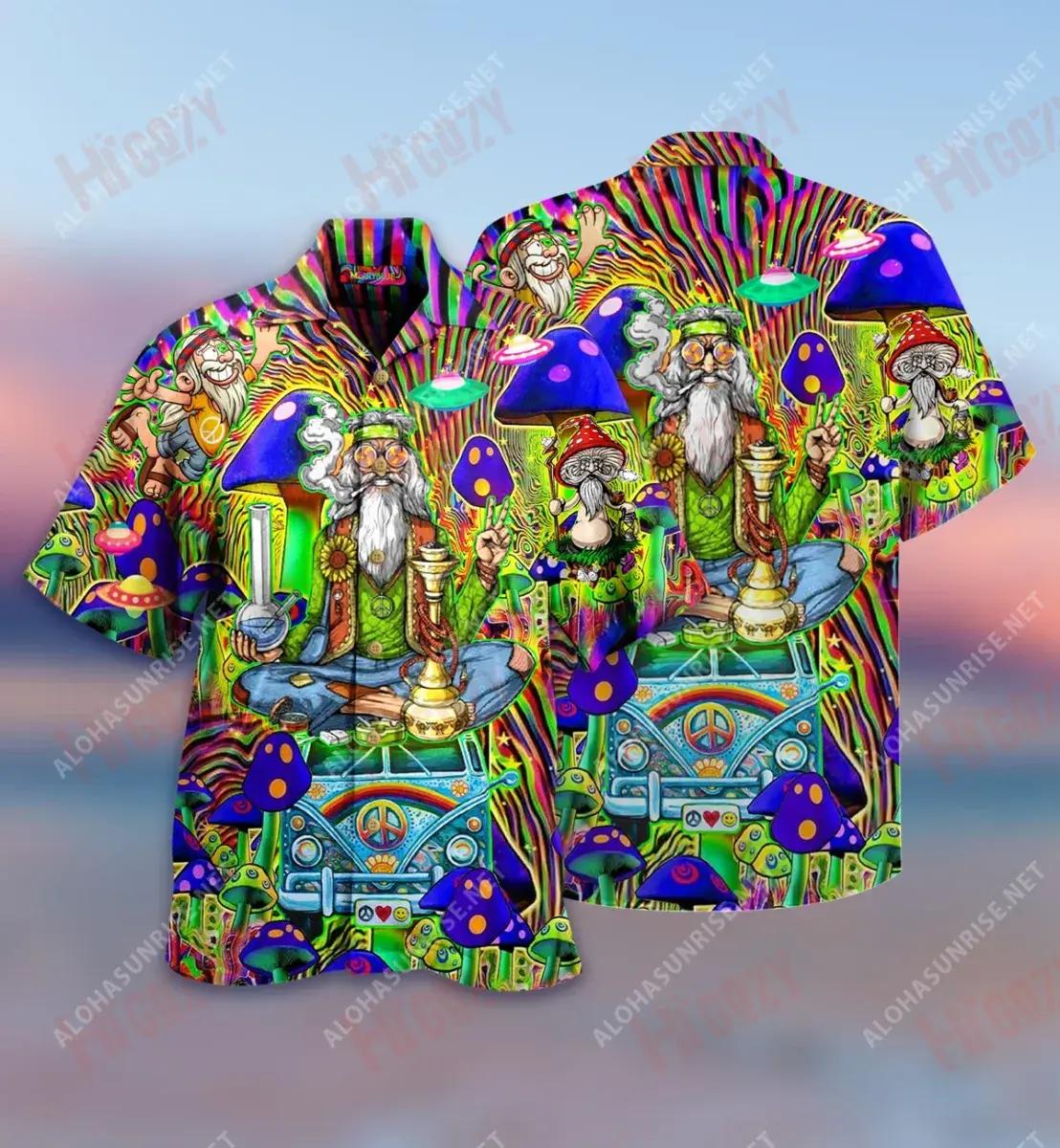 Old Hippie Never Die Unisex Hawaiian Shirt Summer Short Sleeve Best Hawaiian Shirts Hawaiian Shirts For Men, Hawaiian Shirt Gift, Christmas Gift