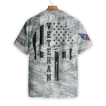 Veteran Proud US Airforce Camouflage Seamless Background Design Hawaiian Shirt, Hawaiian Shirt Gift, Christmas Gift
