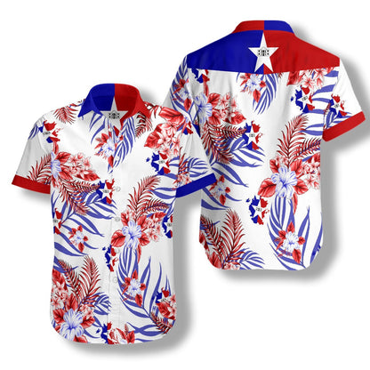 San Antonio Proud On White Background Pattern Hawaiian Shirt, Hawaiian Shirt Gift, Christmas Gift