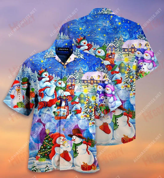 Christmas Time For Family Reunion Short Short Sleeve Shirt Hobbies Hawaiian T Shirts Hawaiian Crazy Shirts Funny Hawaiian Shirts, Hawaiian Shirt Gift, Christmas Gift