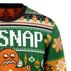 Oh Snap Gingerbread Ugly Christmas Sweater,Christmas Ugly Sweater,Christmas Gift,Gift Christmas 2024