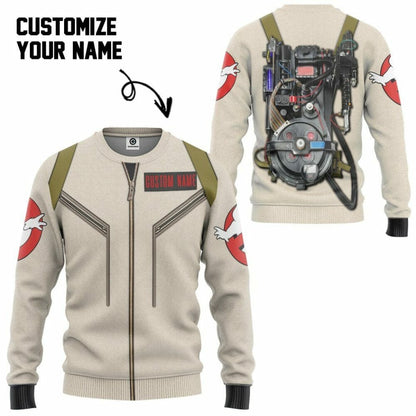 3D Ghostbusters Venkman Hero Custom Name Tshirt Hoodie Apparel