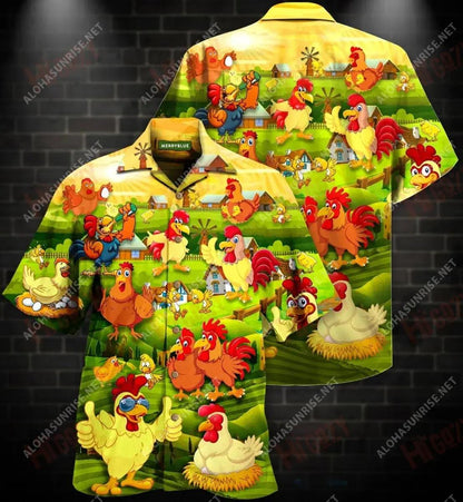 Life Is Better With Chickens Around Unisex Short Sleeve Shirt Vacation Hawaiian T Shirts Tactical Hawaiian Shirt Hawaiian Shirts For Women, Hawaiian Shirt Gift, Christmas Gift