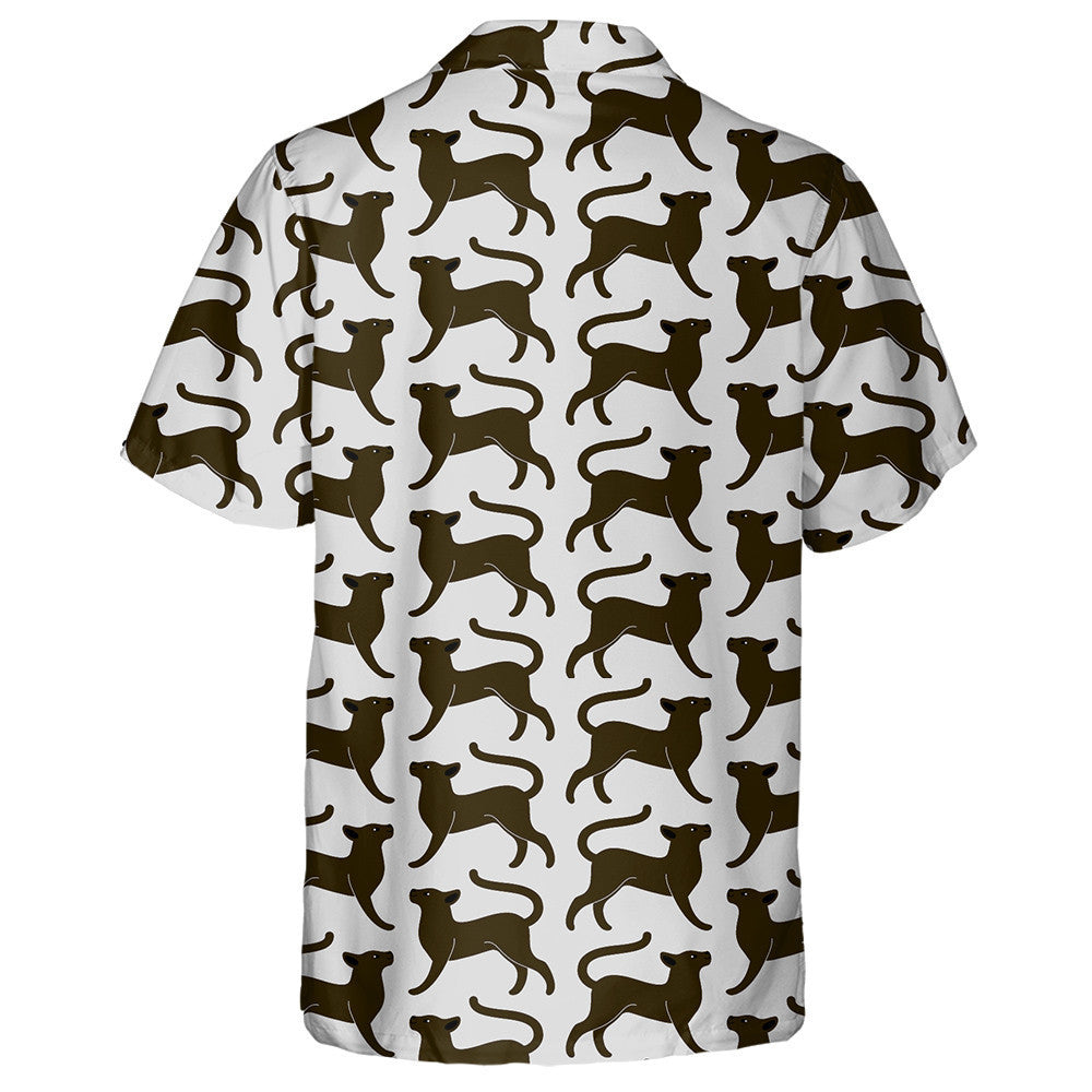 Trendy Graceful Black Cat On Gray Background Hawaiian Shirt, Hawaiian Shirt Gift, Christmas Gift