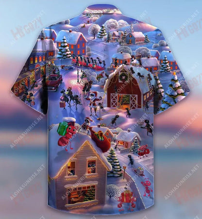 Enjoy Being A Band Ant Christmas Short Hawaiian Shirt Vacation Aloha Shirt Hawaiian Crazy Shirts Funny Hawaiian Shirts, Hawaiian Shirt Gift, Christmas Gift