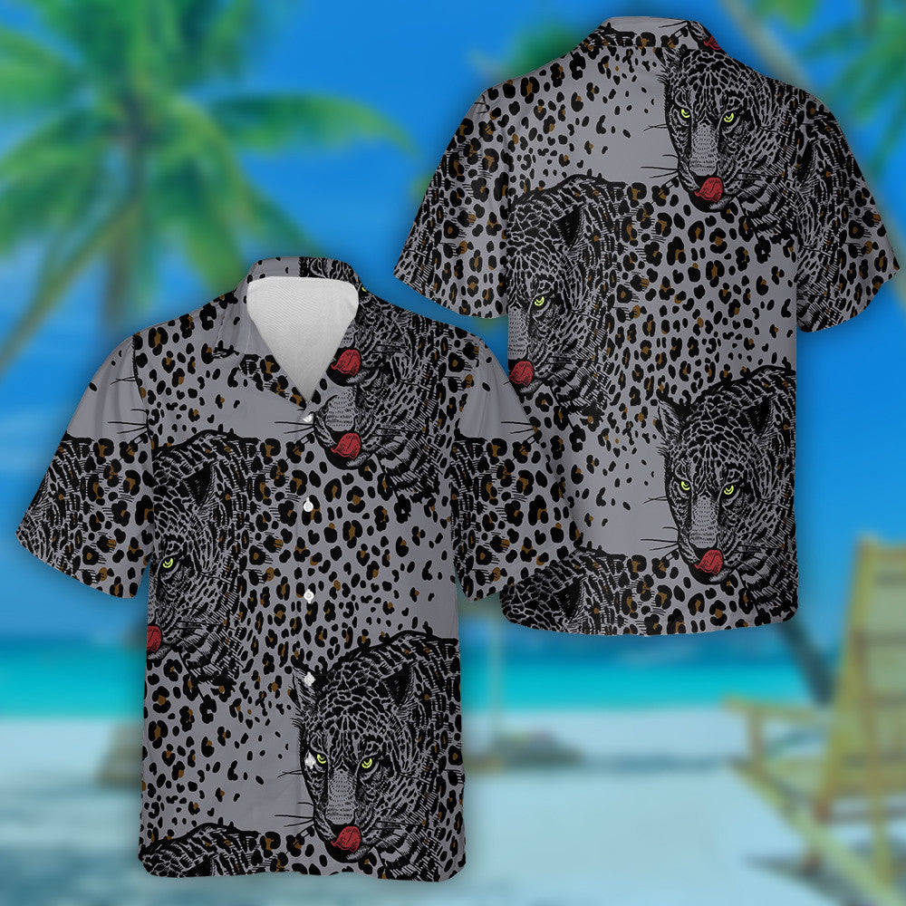 Leopards With Animals Of Wildlife Modern Beast Style Hawaiian Shirt, Hawaiian Shirt Gift, Christmas Gift