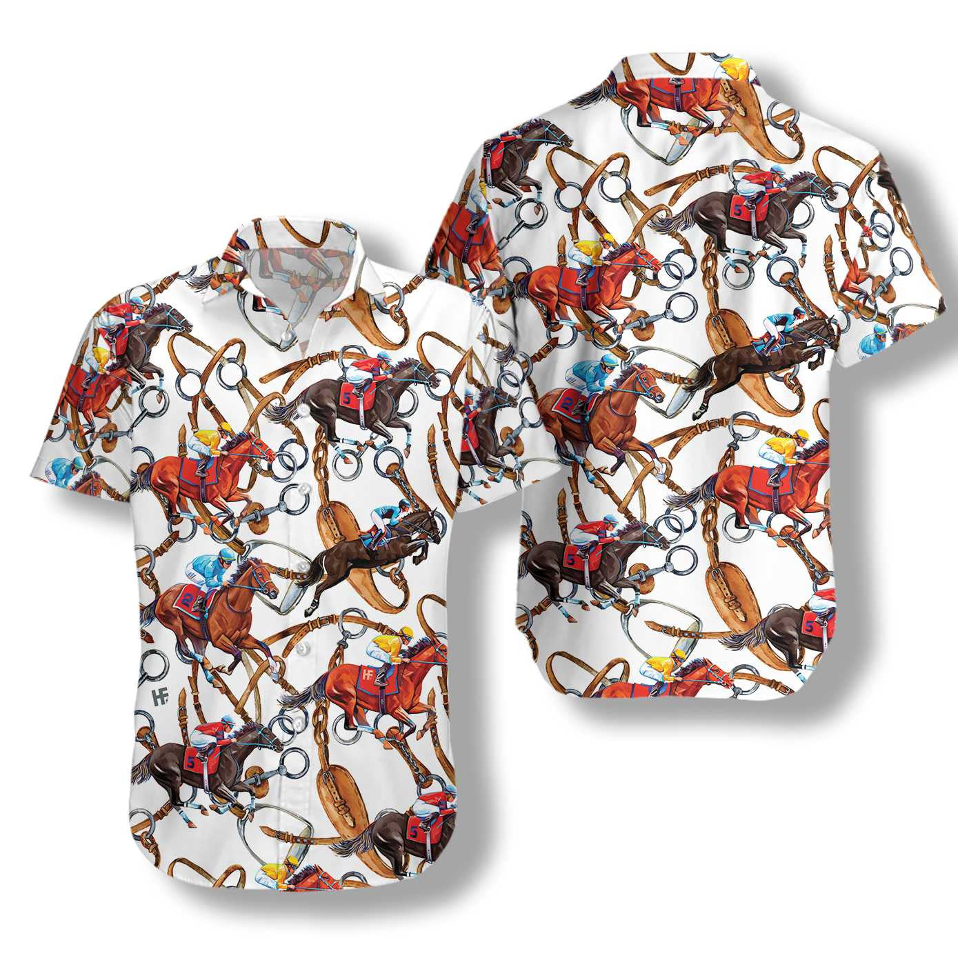Horse And Long Rope Design Hawaiian Shirt, Hawaiian Shirt Gift, Christmas Gift