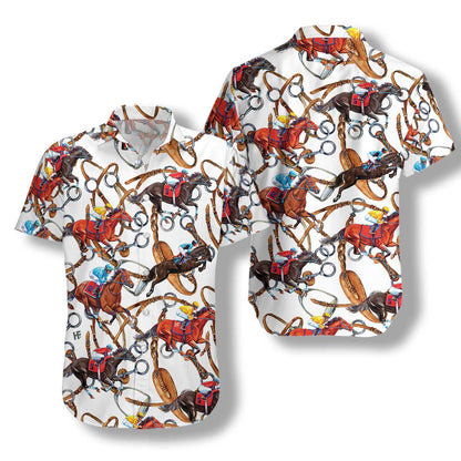 Horse And Long Rope Design Hawaiian Shirt, Hawaiian Shirt Gift, Christmas Gift