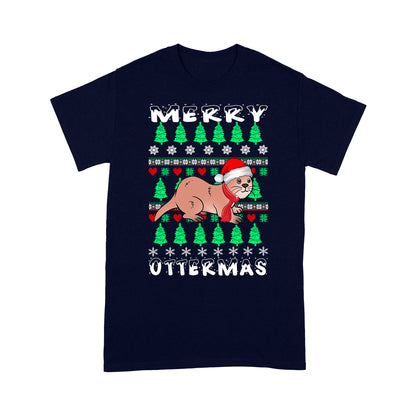 Frohe Ottermas Lustige Weihnachten Otter Liebhaber Geschenk T-Shirt Geschenk für Weihnachten