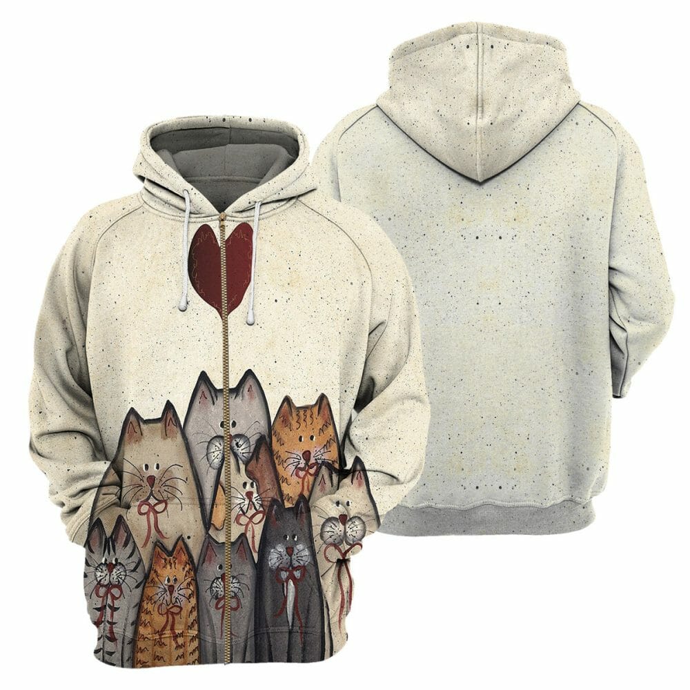Cat - 3D All Over Printed Shirt Tshirt Hoodie Apparel