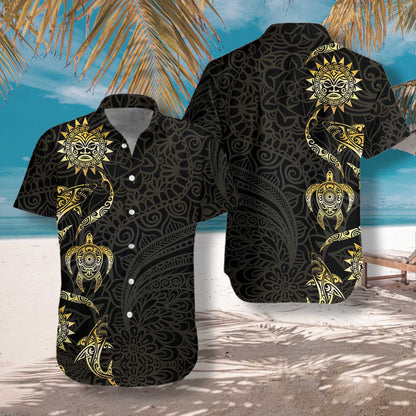 In The Ocean Polynesian Design Hawaiian Shirt, Hawaiian For Gift