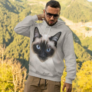 3D Siamese Cat Tshirt Hoodie Apparel