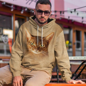 3D Abyssinian Cat Tshirt Hoodie Apparel