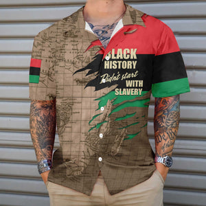 Black History Didn't Start With Slavery Design Hawaiian Shirt, Hawaiian Shirt Gift, Christmas Gift