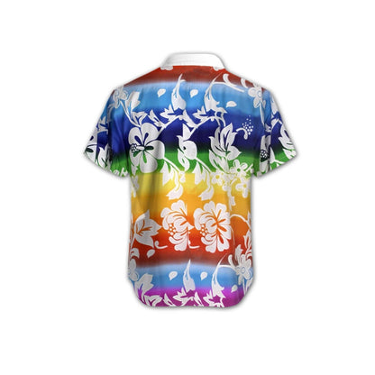 Time Of Spring Lgbt Flower Design Hawaiian Shirt,Hawaiian Shirt Gift, Christmas Gift