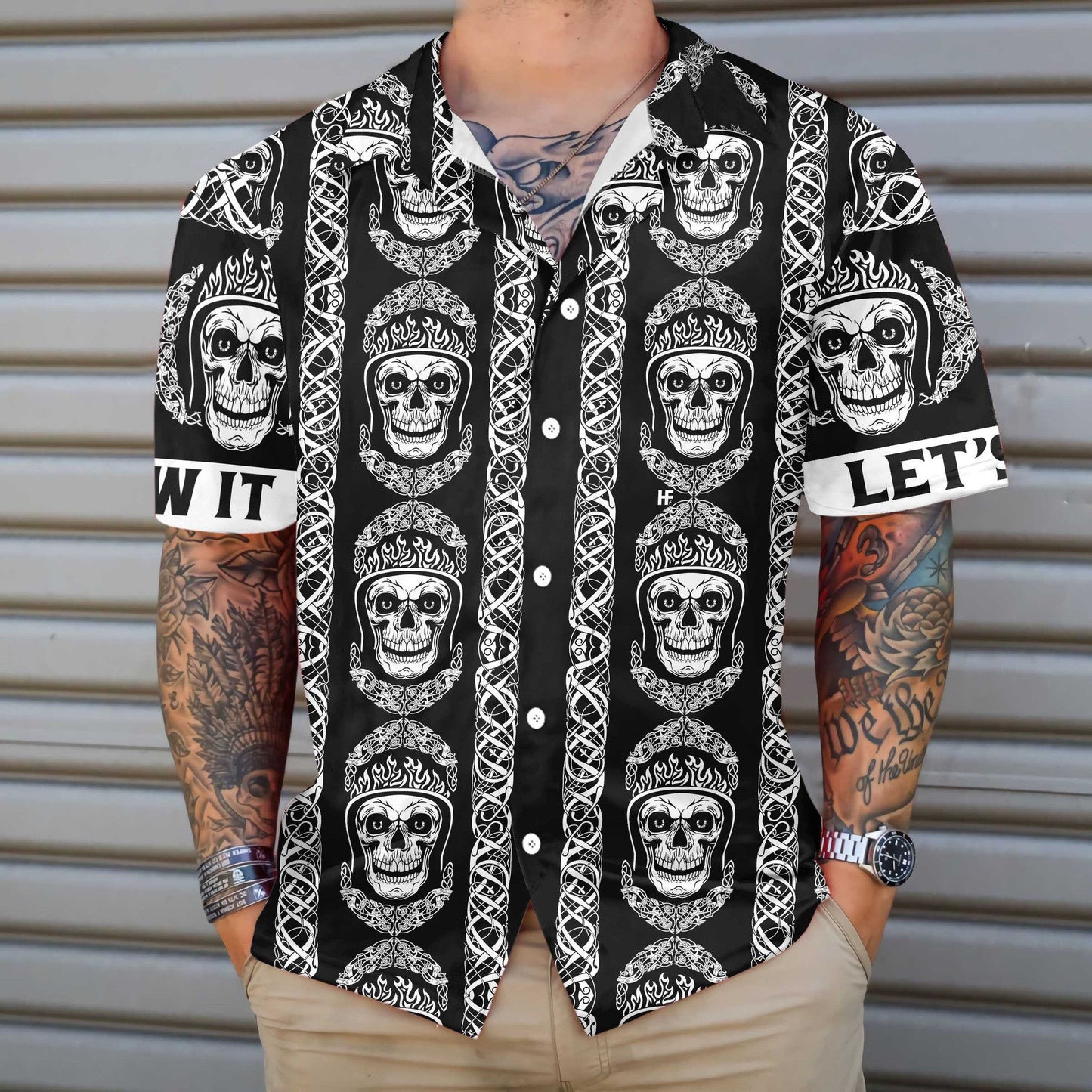 Screw It Let's Ride Design Hawaiian Shirt, Hawaiian Shirt Gift, Christmas Gift