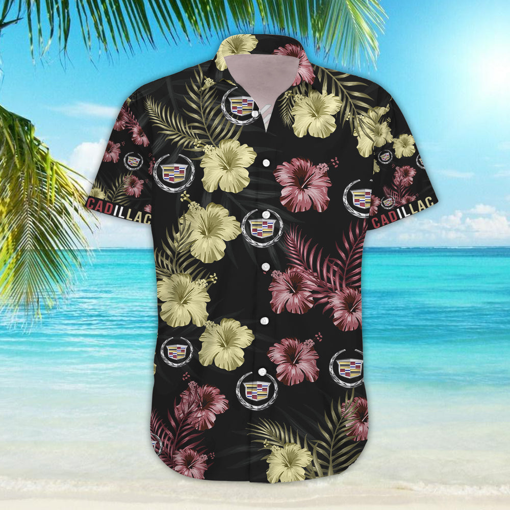 Cadillac Hawaiian Shirt_ Hawaiian Shirts -Hawaiian Shirt Gift, Christmas Gift