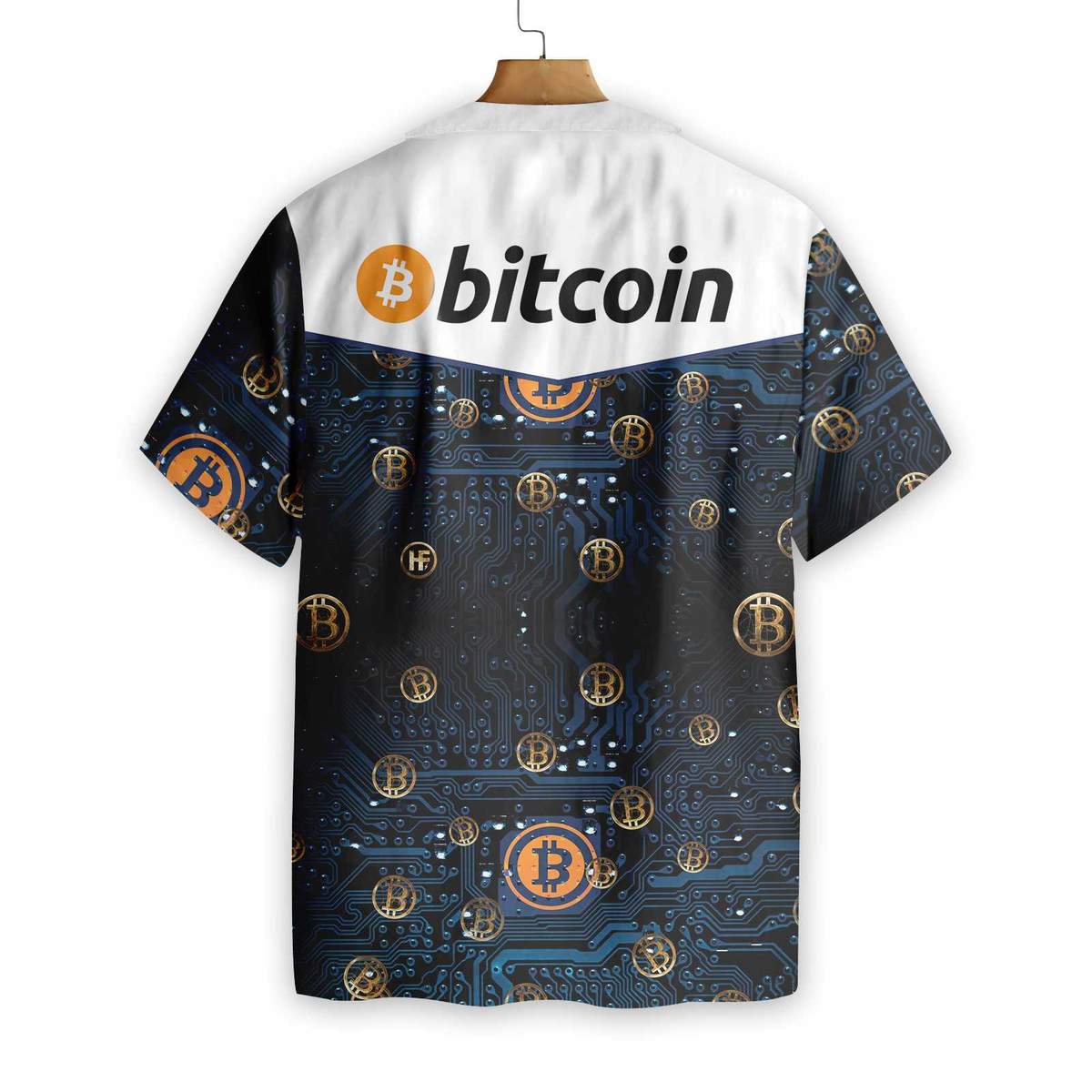 Bitcoin Logo Hawaiian Shirt ,Hawaiian Shirt Gift, Christmas Gift