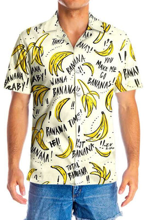 The Crop Of Banana Design Hawaiian Shirt,Hawaiian Shirt Gift, Christmas Gift