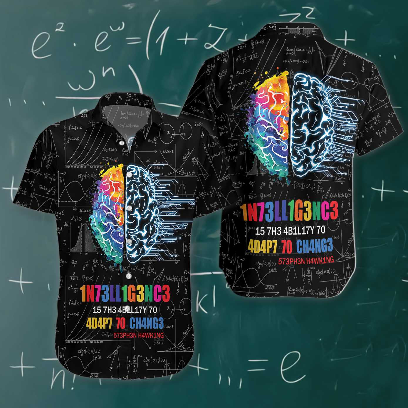 Funny Intelligence With Complex Math Formula Hawaiian Shirt,Hawaiian Shirt Gift, Christmas Gift
