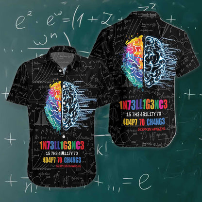 Funny Intelligence With Complex Math Formula Hawaiian Shirt,Hawaiian Shirt Gift, Christmas Gift