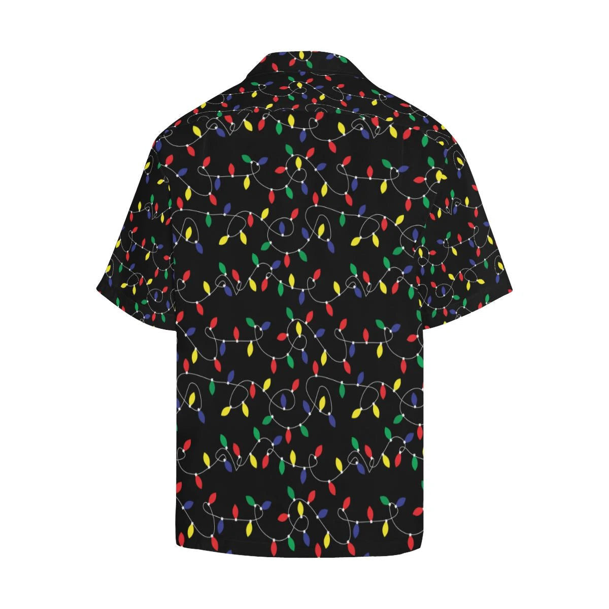 Christmas Holiday With Colorful Decorative Lights Pattern Hawaiian Shirt, Hawaiian Shirt Gift, Christmas Gift.