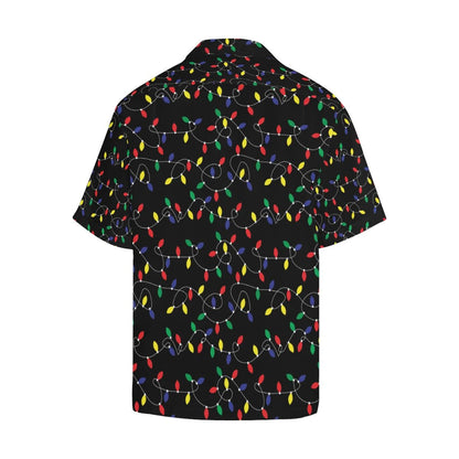 Christmas Holiday With Colorful Decorative Lights Pattern Hawaiian Shirt, Hawaiian Shirt Gift, Christmas Gift.