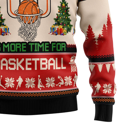 All I Want For Christmas Is More Time For Basketball G5115 Ugly Christmas  Sweater Christmas Tshirt Hoodie Apparel,Christmas Ugly Sweater,Christmas Gift,Gift Christmas 2024