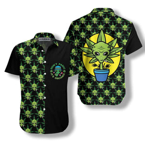 Alien Organic Marijuana Hawaiian Shirt, Christmas Gift