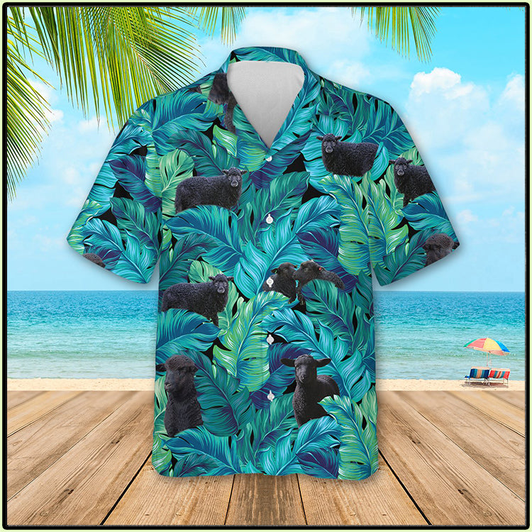 Black Headed Dorper Sheep Hawaiian Shirt,Hawaiian Shirt Gift, Christmas Gift