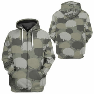 3D Hedgehog Camo Custom Tshirt Hoodie Apparel