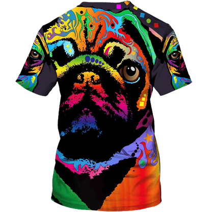 The Bull Dog Cool Pattern Design Hawaiian Shirt,Hawaiian Shirt Gift, Christmas Gift