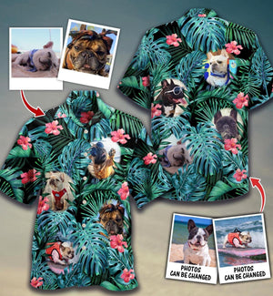 Saddle Brown Native American Wolf Design Hawaiian Shirt,Hawaiian Shirt Gift, Christmas Gift