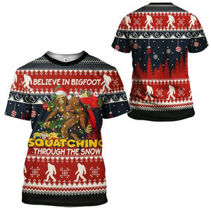 3D Bigfoot Ugly Sweater