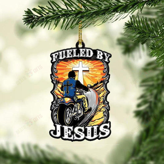 Christian Bikers Mica Ornament, Christmas Gift, Christmas Decoration