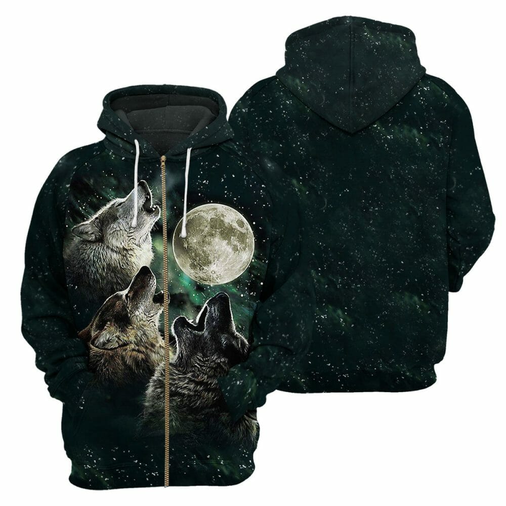Wolf - 3D All Over Printed Shirt Tshirt Hoodie Apparel