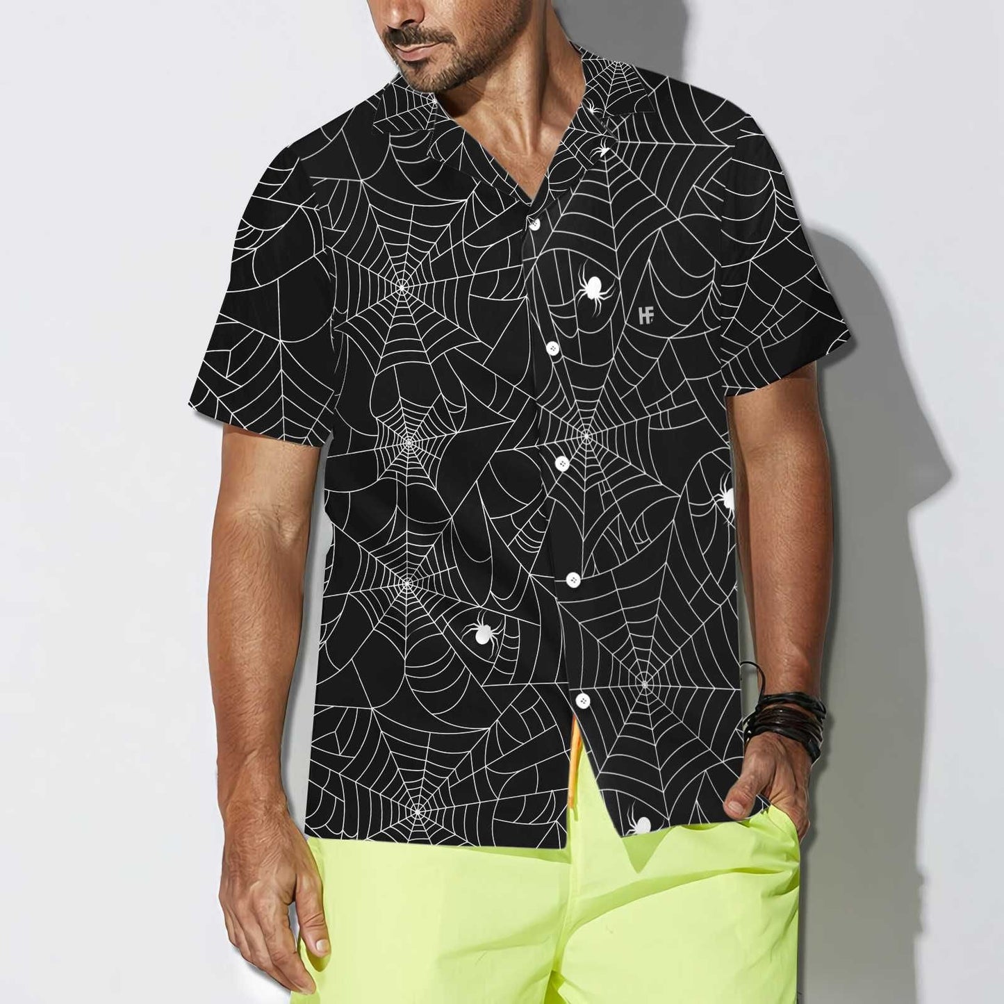Halloween Spider Web Hawaiian Shirt, Hawaiian For Gift