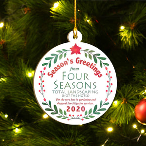 Four Seasons Total Landscaping Ornaments Set, Funny Christmas Ornaments Family Gift Idea