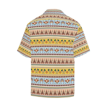 Native American Bright Color Pattern Hawaiian Shirt,Hawaiian Shirt Gift, Christmas Gift