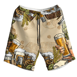 Green Tropical Beer Pattern Design Hawaiian Shirt,Hawaiian Shirt Gift, Christmas Gift