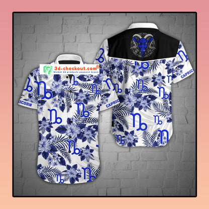 Capricorn tropical hawaiian shirt_ Hawaiian Shirt-Hawaiian Shirt Gift, Christmas Gift