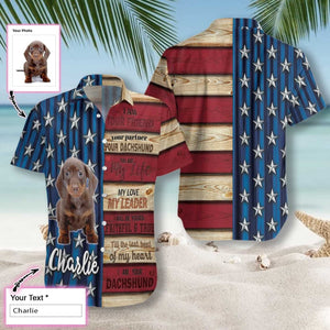 Dachshund With Sayings Custom Name Hawaiian Shirt,Hawaiian Shirt Gift, Christmas Gift