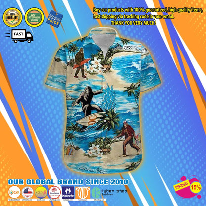 Big foot hawaiian shirt,Hawaiian Shirt Gift, Christmas Gift