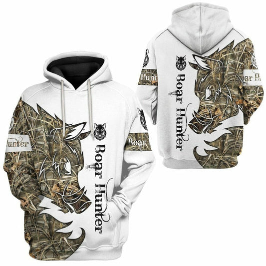 3D Wildschweinjäger Custom T-Shirt Hoodie Bekleidung