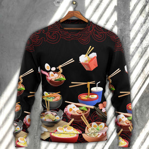 Food Ramen Fast Food Delicious Ugly Christmas Sweater, Christmas Gift, Gift Christmas 2024