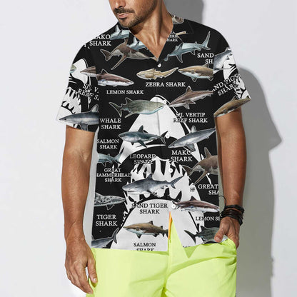 Great Sharks Of The World Hawaiian Shirt,Hawaiian Shirt Gift, Christmas Gift